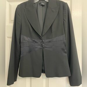 Bebe Black Blazer with Stain Waist Detail